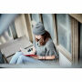 POLO RPET - RPET Beanie met omslag - Wit/grijs