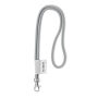 Polyester 2-kleurige koord-lanyard met full color label