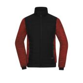 black/red-melange