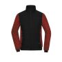 Ladies' Padded Hybrid Jacket black/red-melange S
