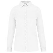 Ecologisch verwassen damesoverhemd Washed white XS