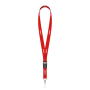 Afneembare polyester lanyard in Pantone-kleur met zeefdruk en J-haak Afneembare polyester lanyard in Pantone-kleur met zeefdruk en J-haak