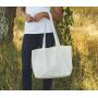 SHOPPING BAG WITH GUSSET, NATURE, One size, NEUTRAL