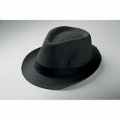 BOOWIE - Papieren strohoed - Zwart