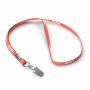 Polyester tubulaire keycord met metalen klem