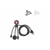 Xoopar Mr. Bio Long Multi Kabel voor Apple/Samsung Watch 1 Meter  - Wit