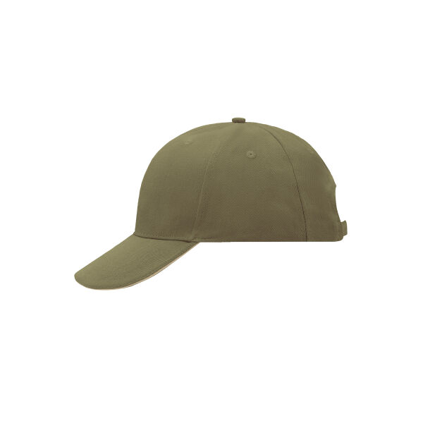 6 Panel Sandwich Cap olive/beige one size 6 Panel Sandwich Cap olive/beige one size
