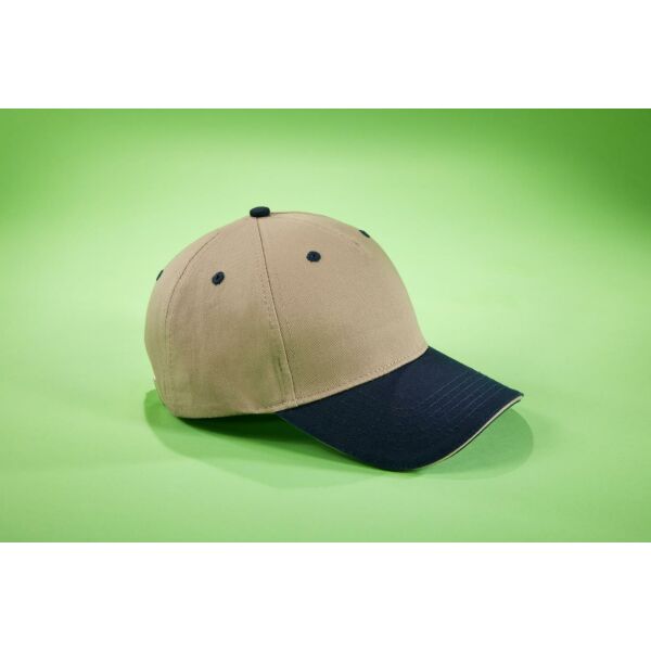 5 Panel Sandwich Cap beige/navy/beige one size 5 Panel Sandwich Cap beige/navy/beige one size