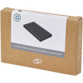 Connect powerbank van 5000 mAh van gerecycled aluminium - Zwart