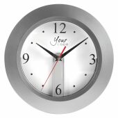 ABS wandklok Ali - zilver