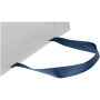 Smartfold papieren tas van 210 g/m² met lintgrepen en een glanzende laminaatlaag - 24 x 10 x 32 cm - Blauw