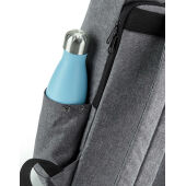 Recycled Twin Handle Roll-Top Laptop Backpack - Black - One Size Recycled Twin Handle Roll-Top Laptop Backpack - Black - One Size