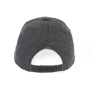 Ecologische uniseks pet met verwassen look Washed black One Size