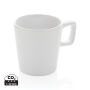 Keramische moderne koffiemok 300 ml, wit, wit