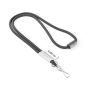 Polyester 2-kleurige koord-lanyard met full color label