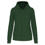 Ecologische damessweater met capuchon en ritssluiting Forest Green XS Ecologische damessweater met capuchon en ritssluiting Forest Green XS