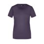 Ladies' Basic-T aubergine S