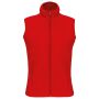 Bodywarmer van microfleece dames red S