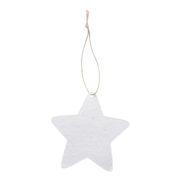 CreaJul Seed - aangepast kerstboomornament van zaadpapier, ster CreaJul Seed - aangepast kerstboomornament van zaadpapier, ster