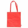RPET gerecyclede non-woven draagtas, kleur rood RPET gerecyclede non-woven draagtas, kleur rood