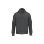 Ecologische uniseks sweater met capuchon Volcano Grey Heather L