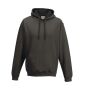 VARSITY HOODIE, CHARCOAL/JET BLACK, XXL, JUST HOODS