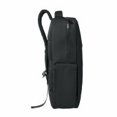 METRO - 15" PU RPET laptop rugzak - Zwart