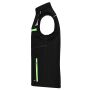 Workwear Softshell Vest - COLOR - black/lime green 6XL