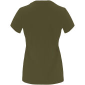 Capri damesshirt met korte mouwen - Militair groen - S