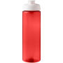 H2O Active® Eco Vibe 850 ml drinkfles met klapdeksel - Rood/Wit