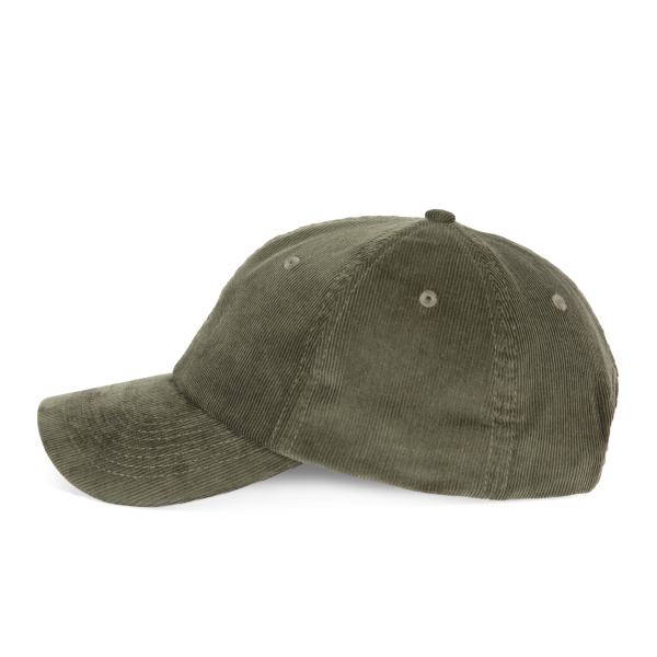 Fluwelen pet met laag profiel Bold Khaki One Size Fluwelen pet met laag profiel Bold Khaki One Size