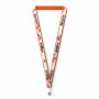 Polyester keycord met gesublimeerde satijnen overlay