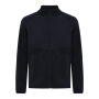Iqoniq Talung gerecycled polyester fleece jas met rits, zwart (XS)