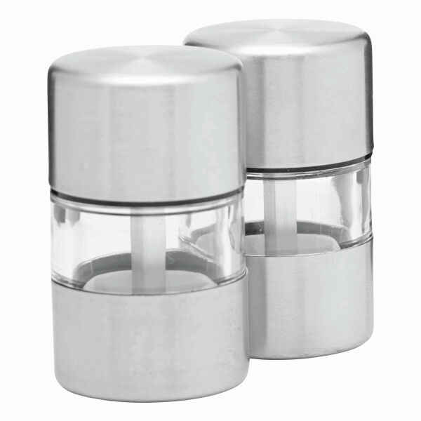 SPICE FLAVOR - Roestvrijstalen peper- en zoutset SPICE FLAVOUR