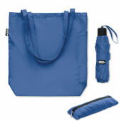 SEATTLE - 21 inch RPET paraplu set - Royal Blauw