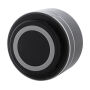 Ramesh gerecycleerde draadloze aluminium luidspreker met metalen gaas en oplaadbare batterij 300 mAh ø 70 x 42 mm
