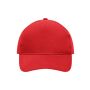 5 Panel Cap Heavy Cotton red one size