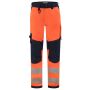 Werkbroek Funct. Stretch High Vis Redefined Knieversterking 506119 Fluor Orange-Ink 66