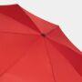 Stormvaste, automatisch te openen- en sluiten, uit 3 secties bestaande opvouwbare paraplu BORA rood