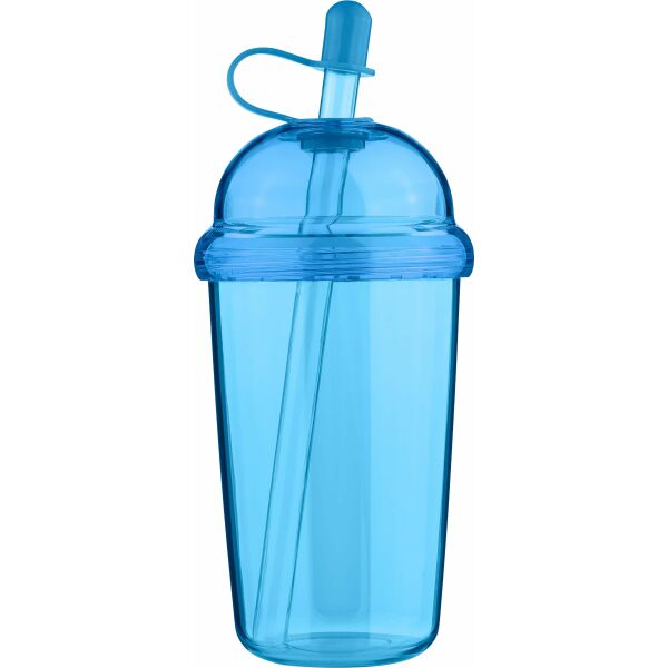 rPet Drinkbeker met rietje Glow 500 ml lichtblauw rPet Drinkbeker met rietje Glow 500 ml lichtblauw