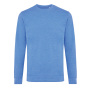 Iqoniq Denali recycled cotton crew neck undyed, heather blue (XL)