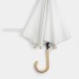 Automatische paraplu LIPSI met fiberglas baleinen wit