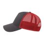 RAPPER COTTON-S, DARK GREY/RED, One size, ATLANTIS HEADWEAR