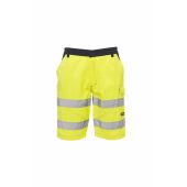 fluorescent yellow/navy blue