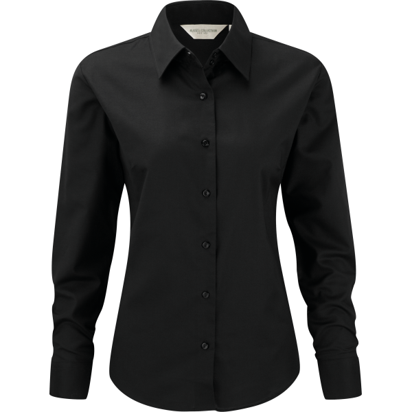 Ladies' Long Sleeve Easy Care Oxford Shirt Black XXL Ladies' Long Sleeve Easy Care Oxford Shirt Black XXL