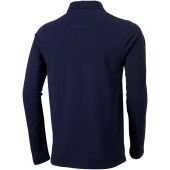 Oakville herenpolo met lange mouwen - Marineblauw - XS