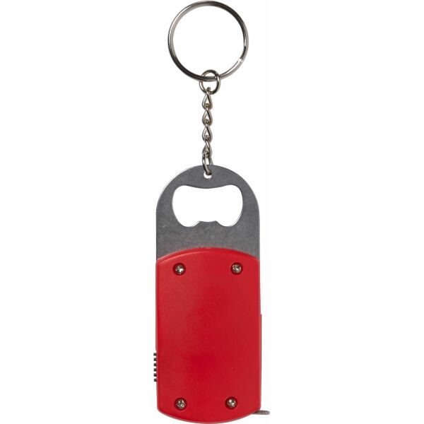 ABS sleutelhanger met flesopener Karen rood ABS sleutelhanger met flesopener Karen rood
