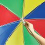 Manueel te openen kinderparaplu LOLLIPOP blauw, geel, groen, rood