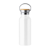 TISET dubbelwandige fles, sublimatie - wit
