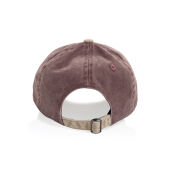 BEAU AWARE™ Washed 6 panel 270gsm cotton twill two tone cap, maroon BEAU AWARE™ Washed 6 panel 270gsm cotton twill two tone cap, maroon
